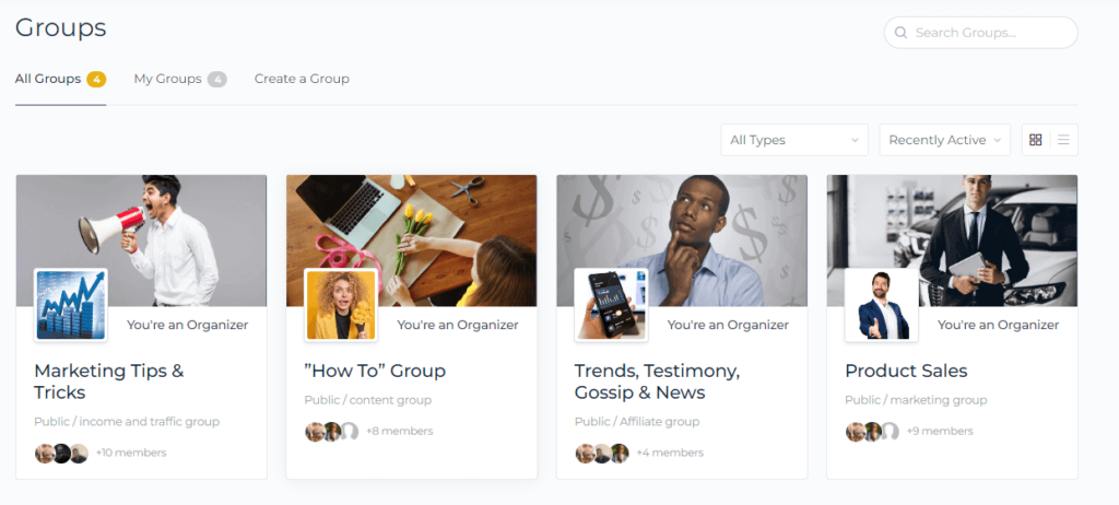 sparkly affiliate community group
